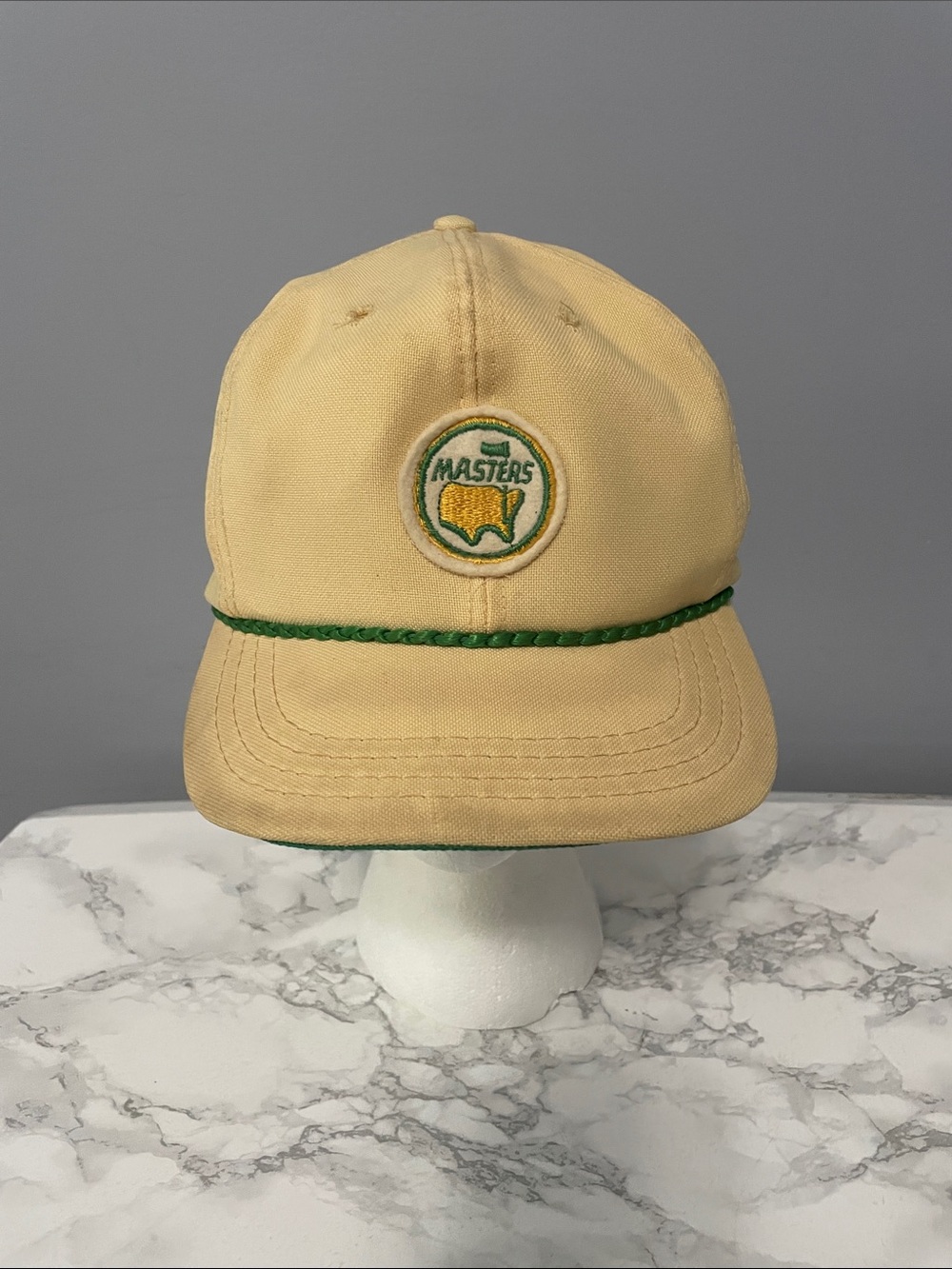 RARE Vtg Augusta National Masters Members Only Golf Patch Rope Hat